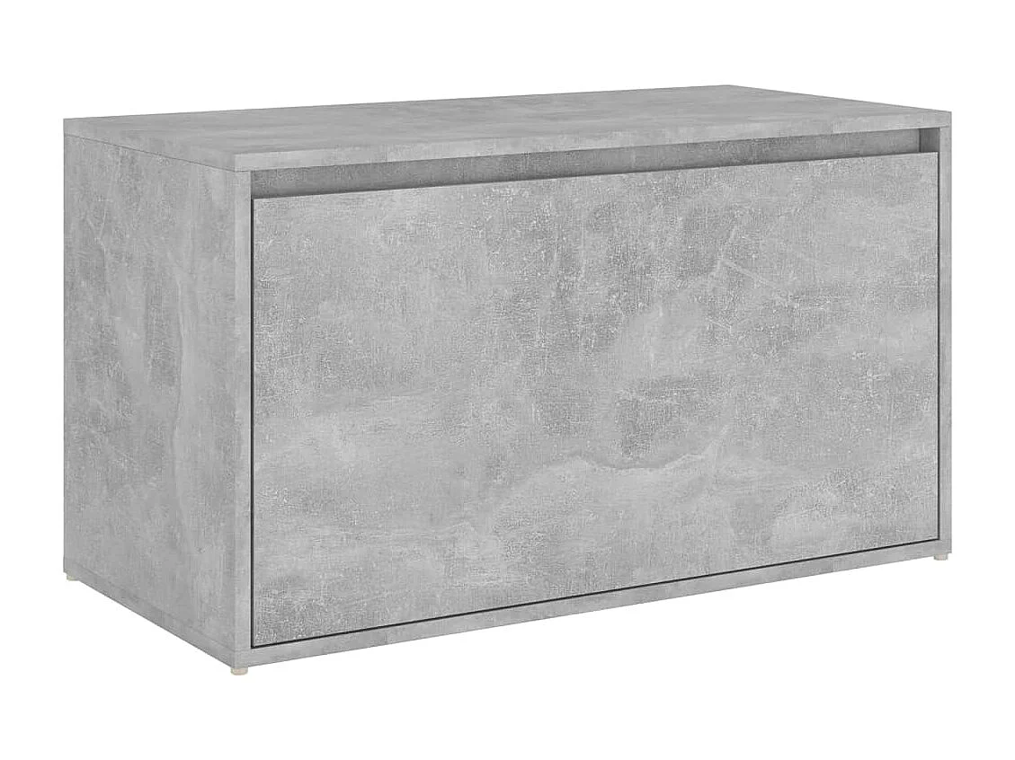 Panca d'ingresso 80x40x45 cm Grigio cemento Legno ingegnerizzato