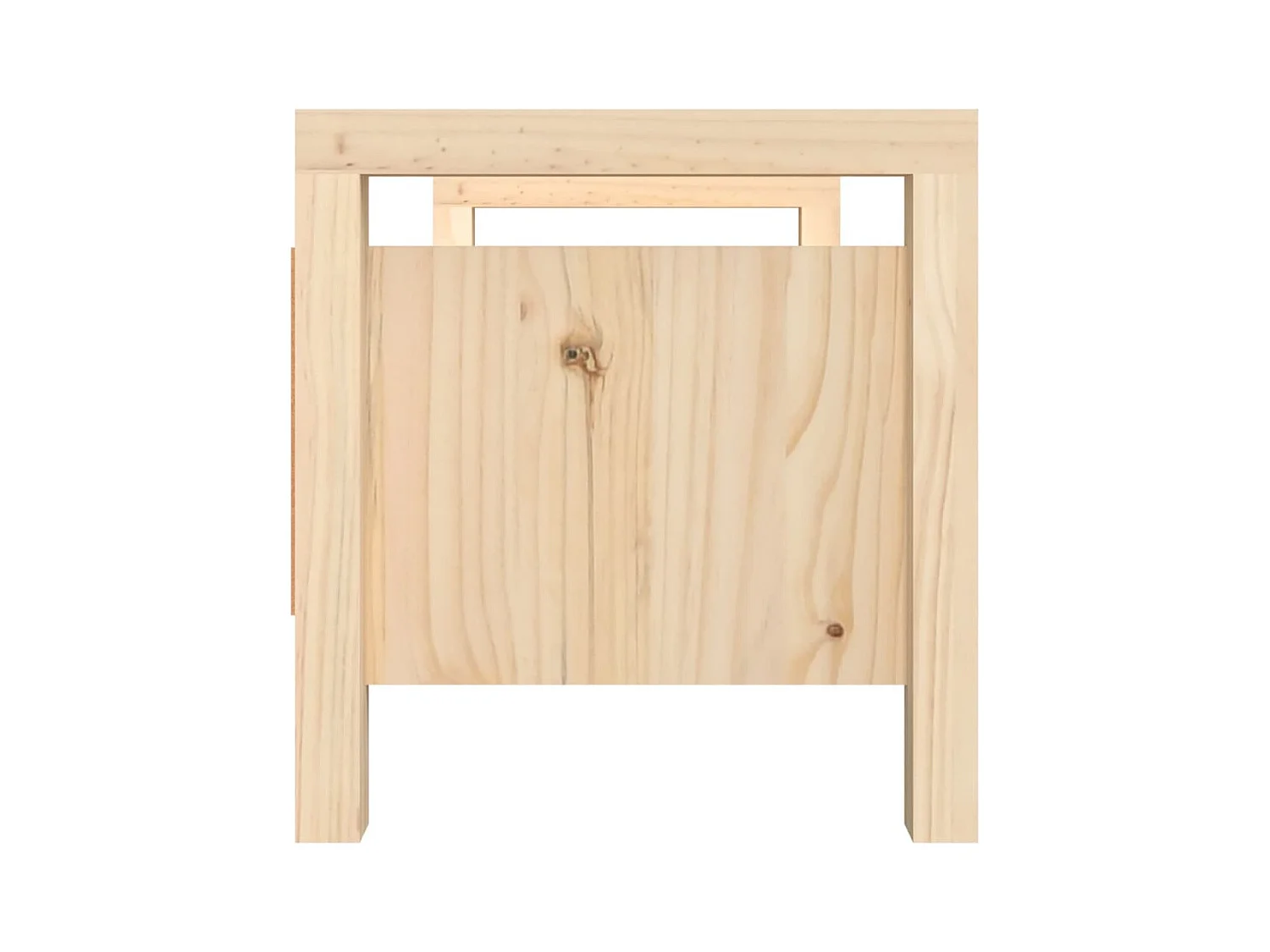 Banco de entrada 80x40x43 cm Madera maciza de pino