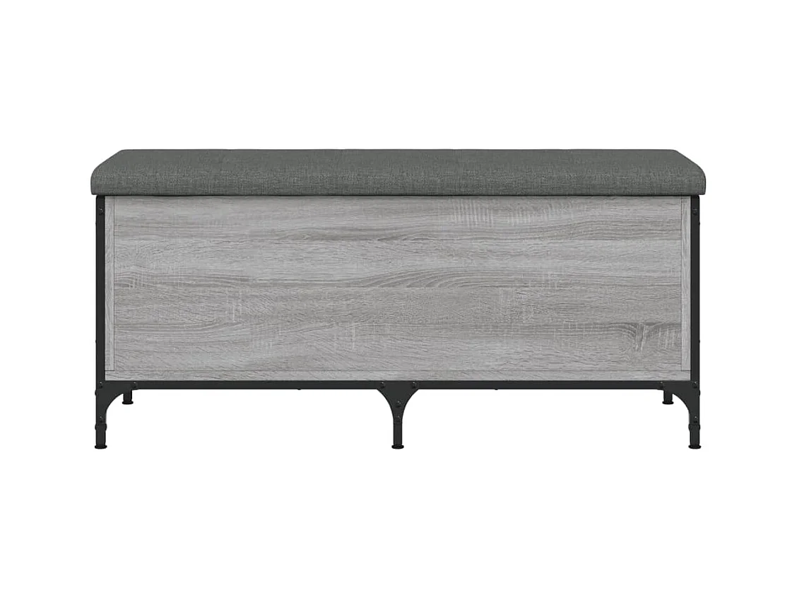 Sonoma graue Aufbewahrungsbank 102x42x45 cm Holzwerkstoff