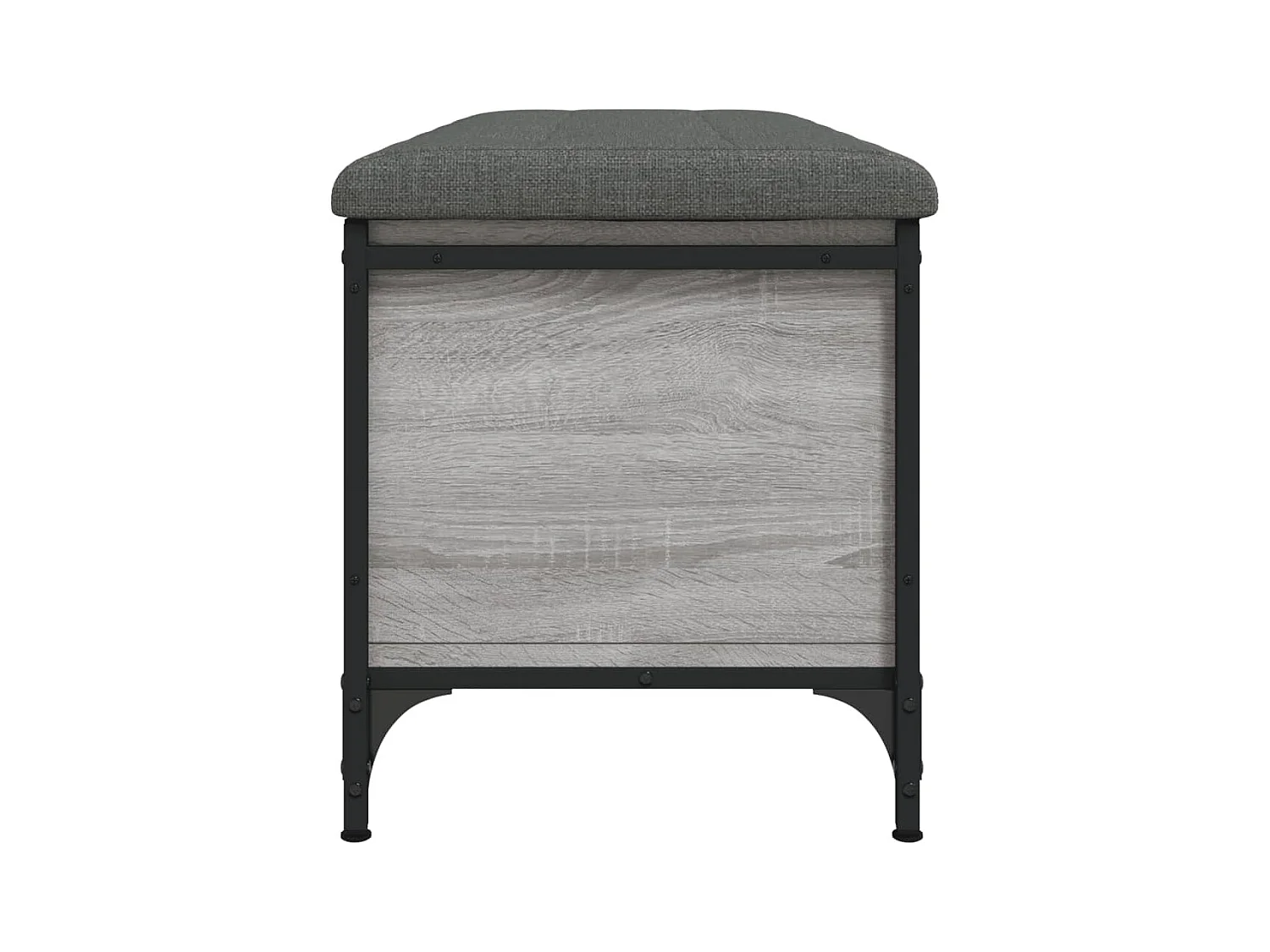 Sonoma graue Aufbewahrungsbank 102x42x45 cm Holzwerkstoff