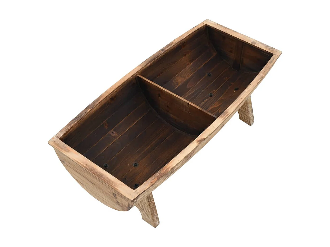 Panca contenitore in legno massello e tessuto 103 x 51 x 44 cm