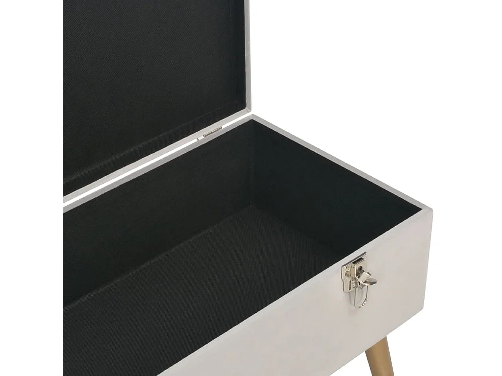 Panca con vano contenitore 80 cm Grigio Velluto