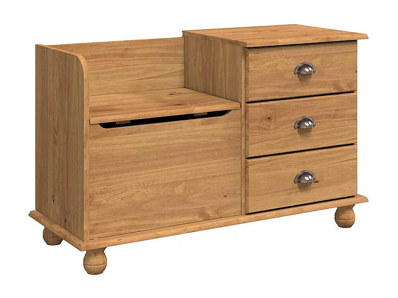 Banc de rangement pour l'entrée Marron 100 x 39 x 62 cm