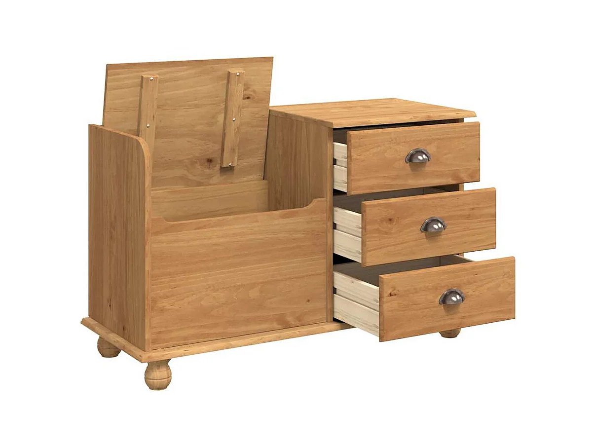 Banc de rangement pour l'entrée Marron 100 x 39 x 62 cm