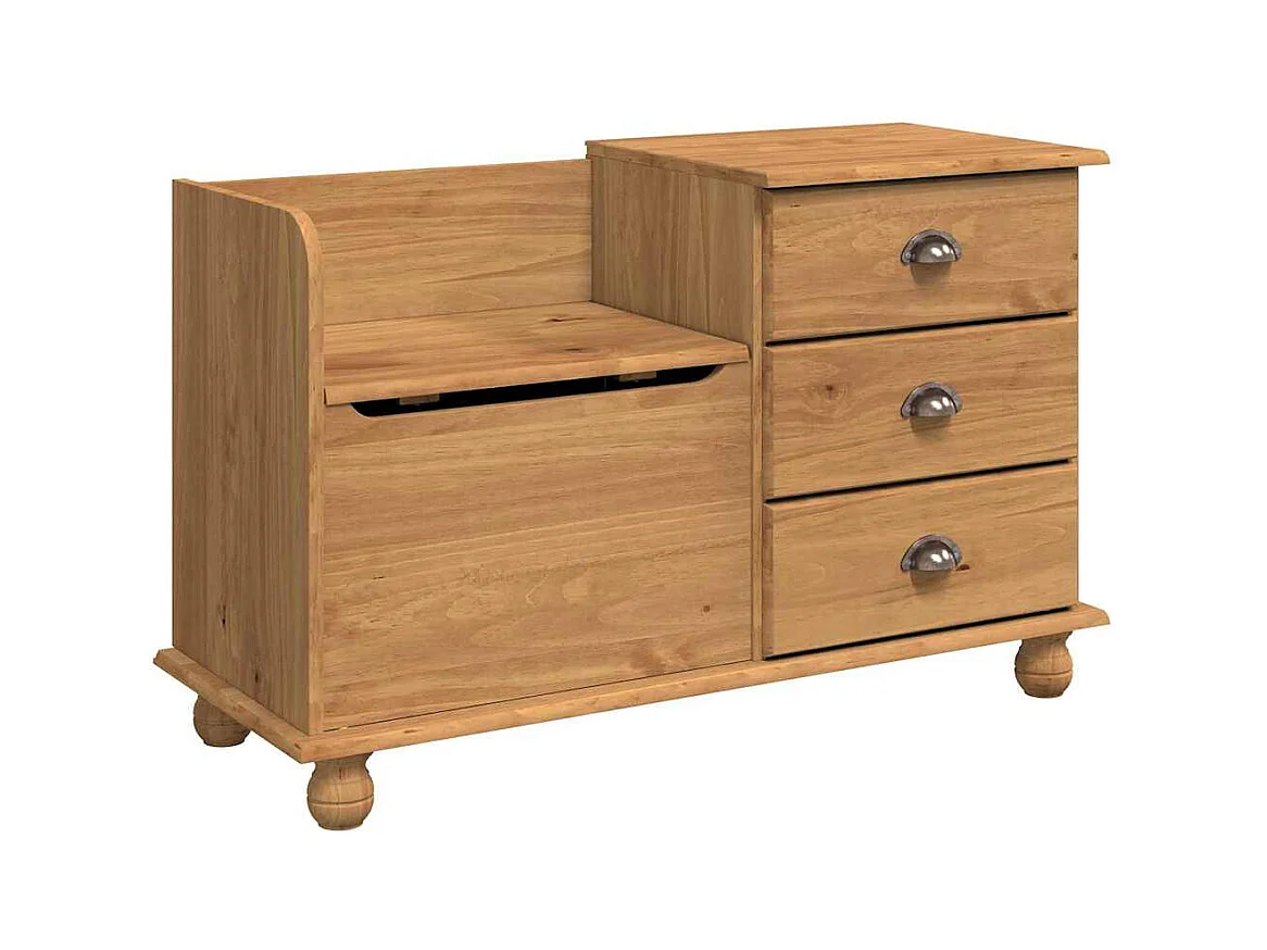 Banc de rangement pour l'entrée Marron 100 x 39 x 62 cm