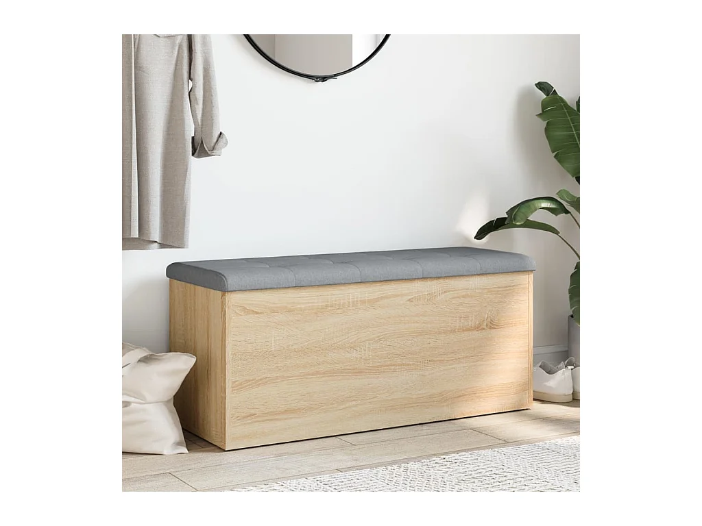 Sonoma Eiche Aufbewahrungsbank 102x42x45 cm Holzwerkstoff