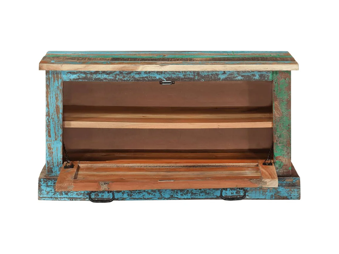 Banc de rangement de chaussures Bois de récupération