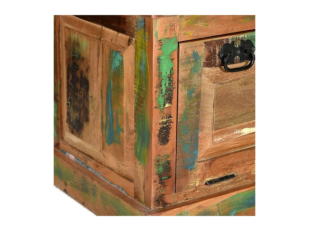 Banc de rangement de chaussures Bois de récupération