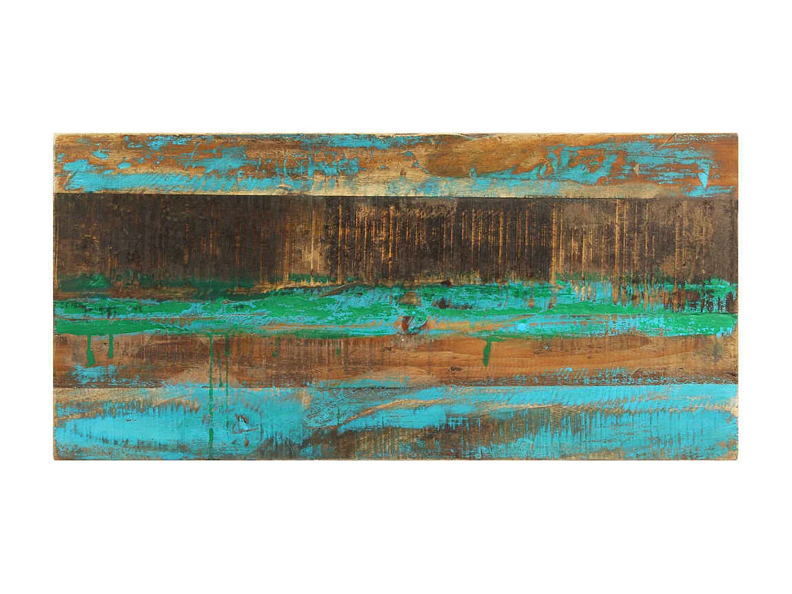 Schoenenopbergbankje van gerecycled hout