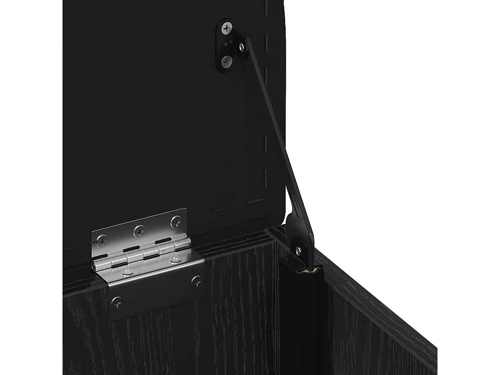 Banc de Rangement Chêne noir 42 x 42 x 45 cm Bois d'ingénierie