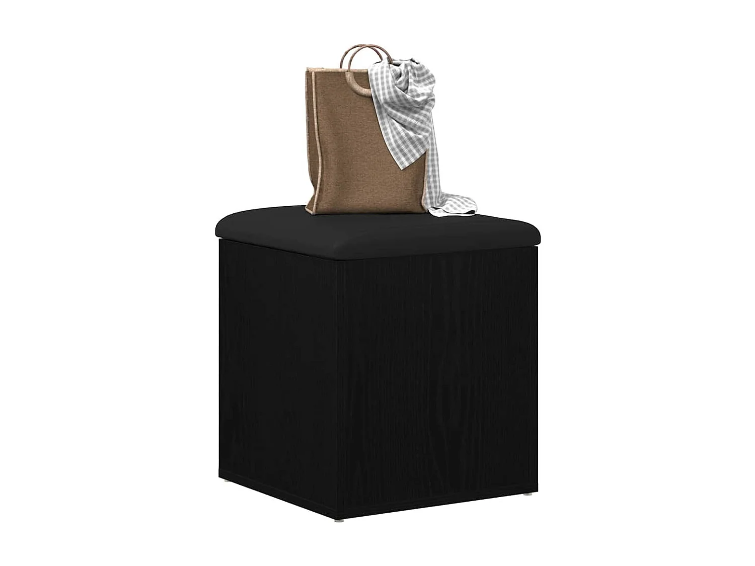 Banc de Rangement Chêne noir 42 x 42 x 45 cm Bois d'ingénierie