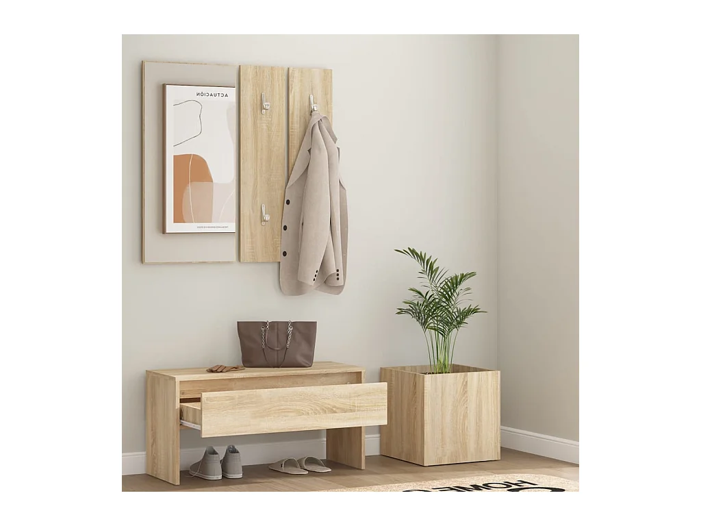 Flurmöbel-Set Sonoma Eiche Holzwerkstoff