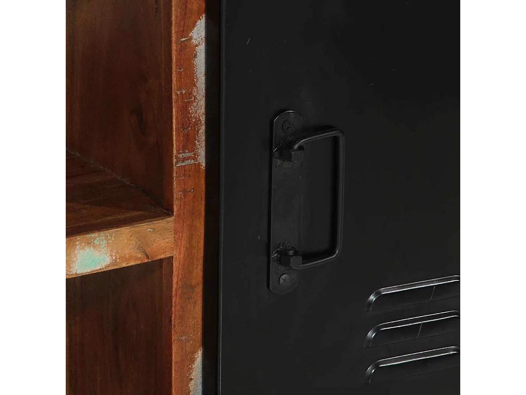 Banc à Chaussures Multicolore Bois massif de récupération