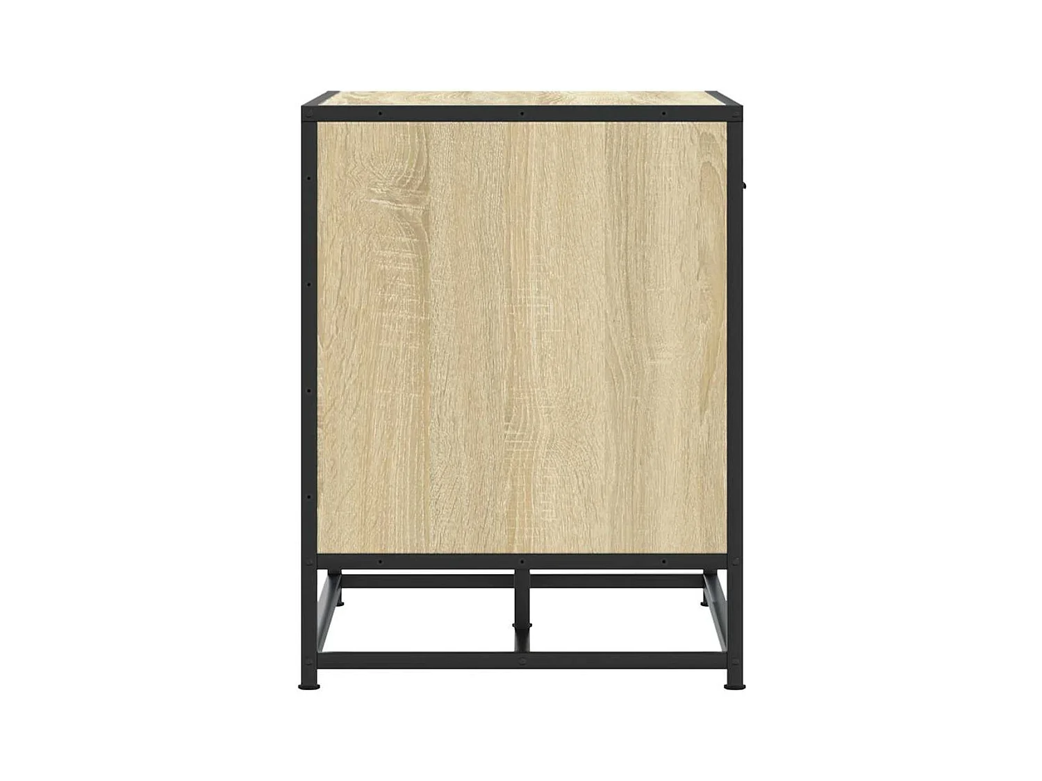 Banc à chaussures chêne sonoma bois d'ingénierie et métal