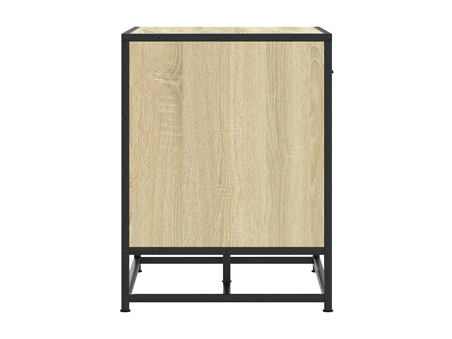 Banc à chaussures chêne sonoma bois d'ingénierie et métal