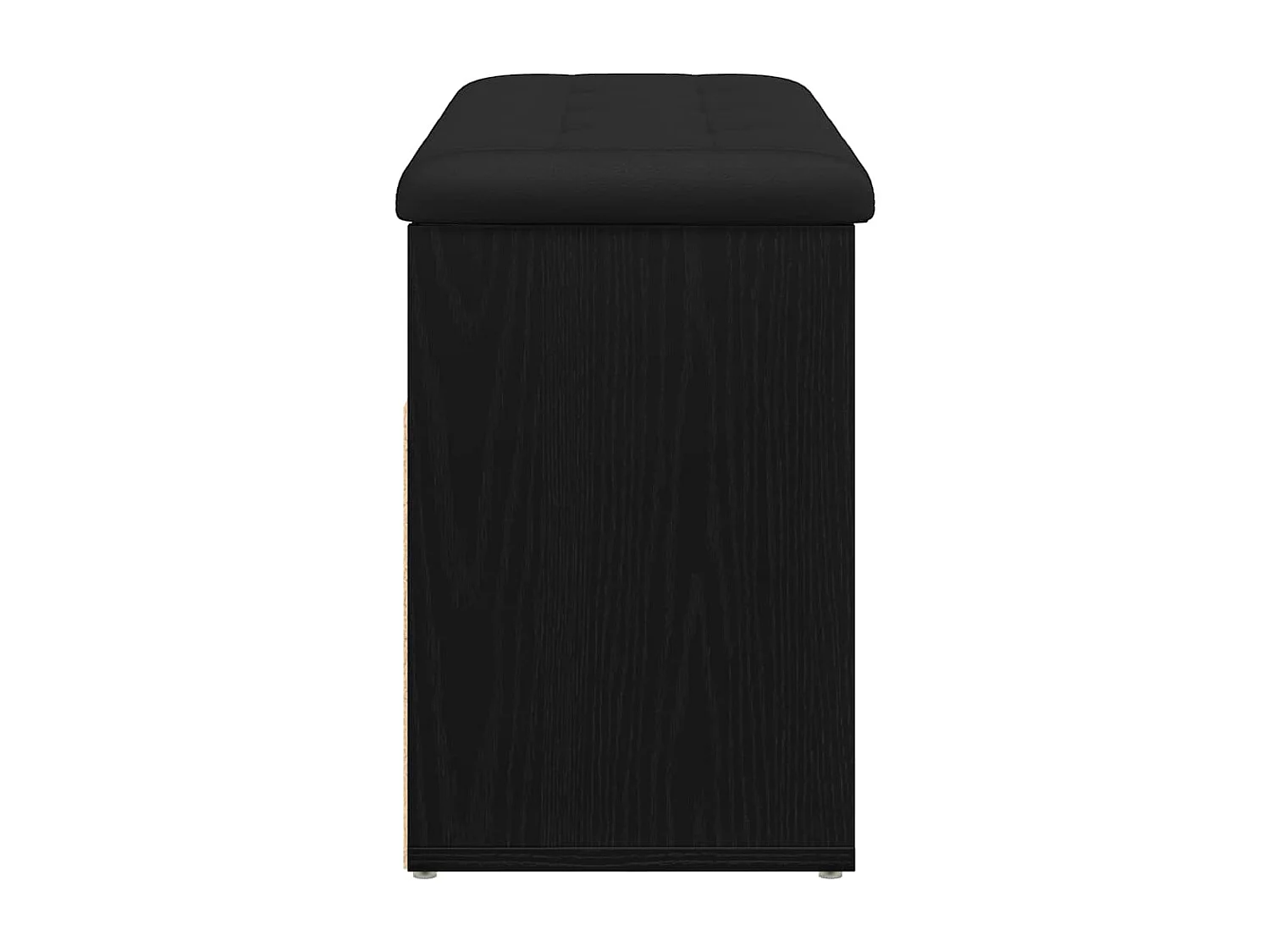 Banc à chaussures Noir 80 x 30 x 45 cm Bois d'ingénierie