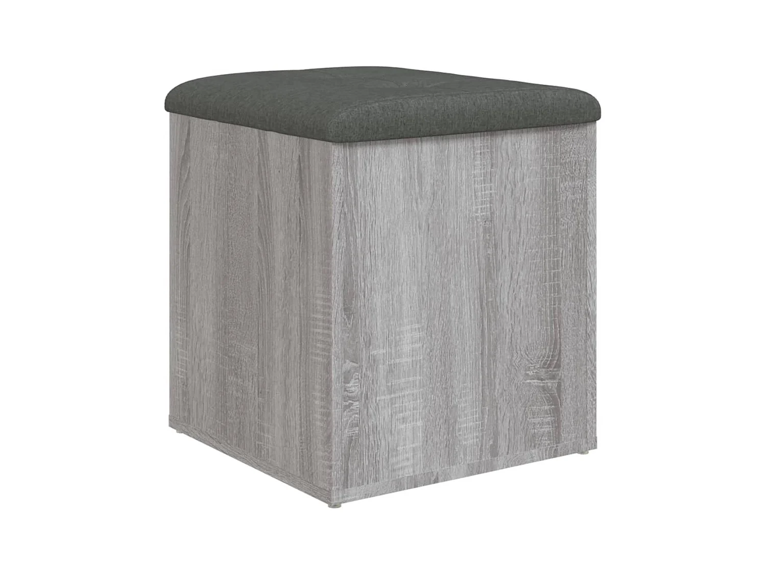 Sonoma graue Aufbewahrungsbank 42x42x45 cm Holzwerkstoff
