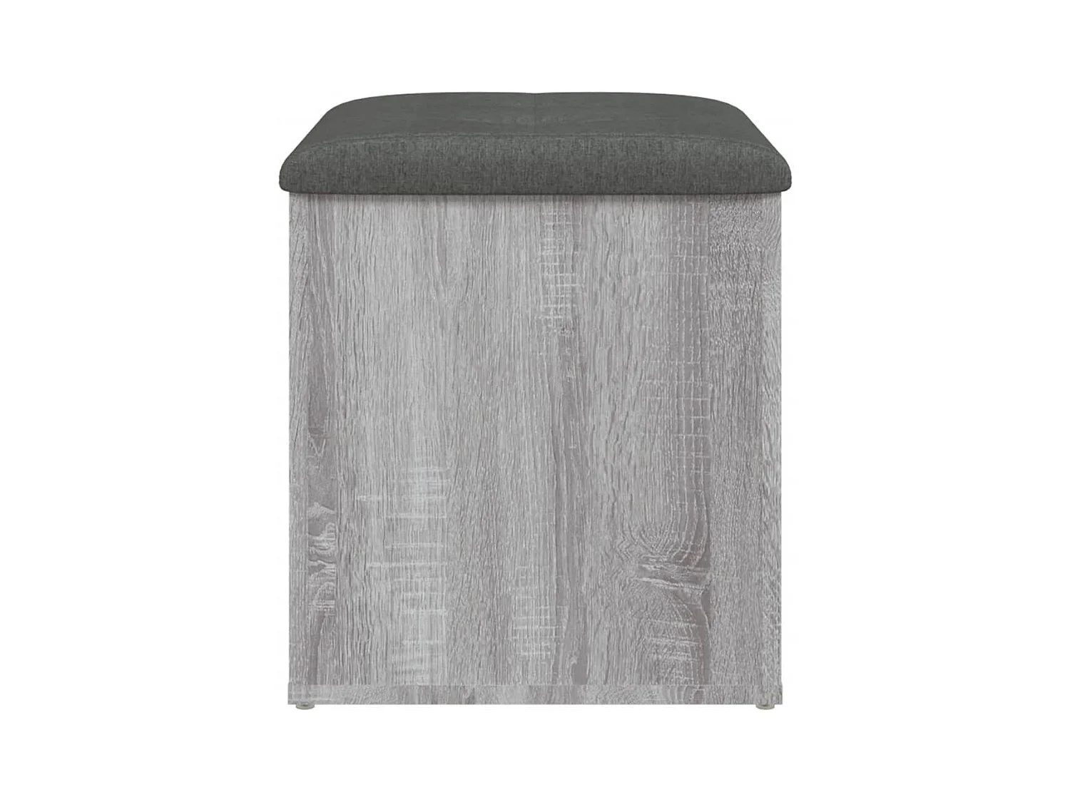 Sonoma graue Aufbewahrungsbank 42x42x45 cm Holzwerkstoff