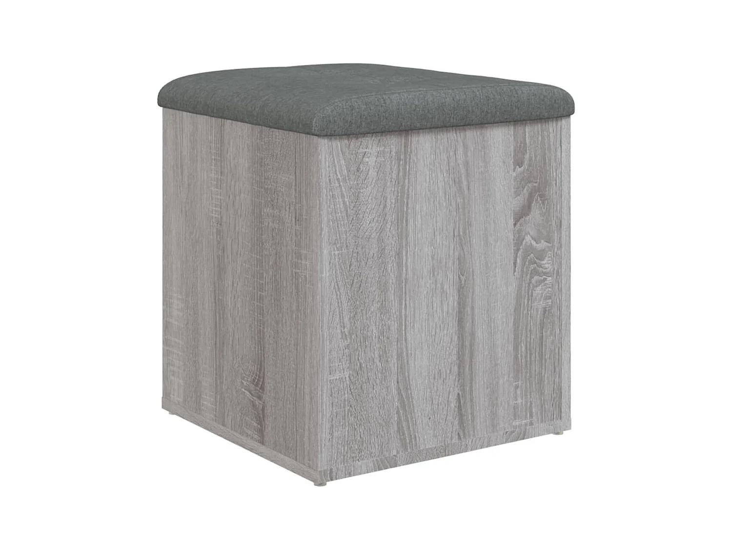 Sonoma graue Aufbewahrungsbank 42x42x45 cm Holzwerkstoff