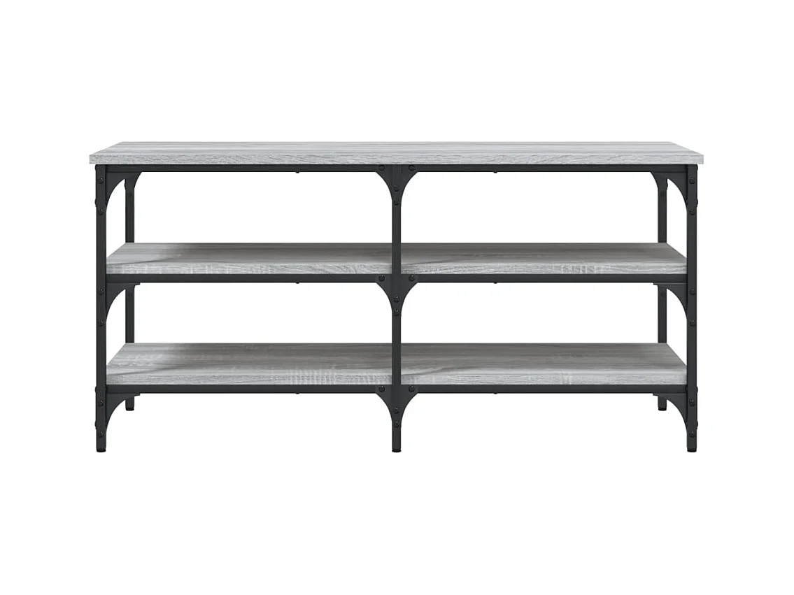 Schuhbank Sonoma grau 100x38,5x49 cm Holzwerkstoff