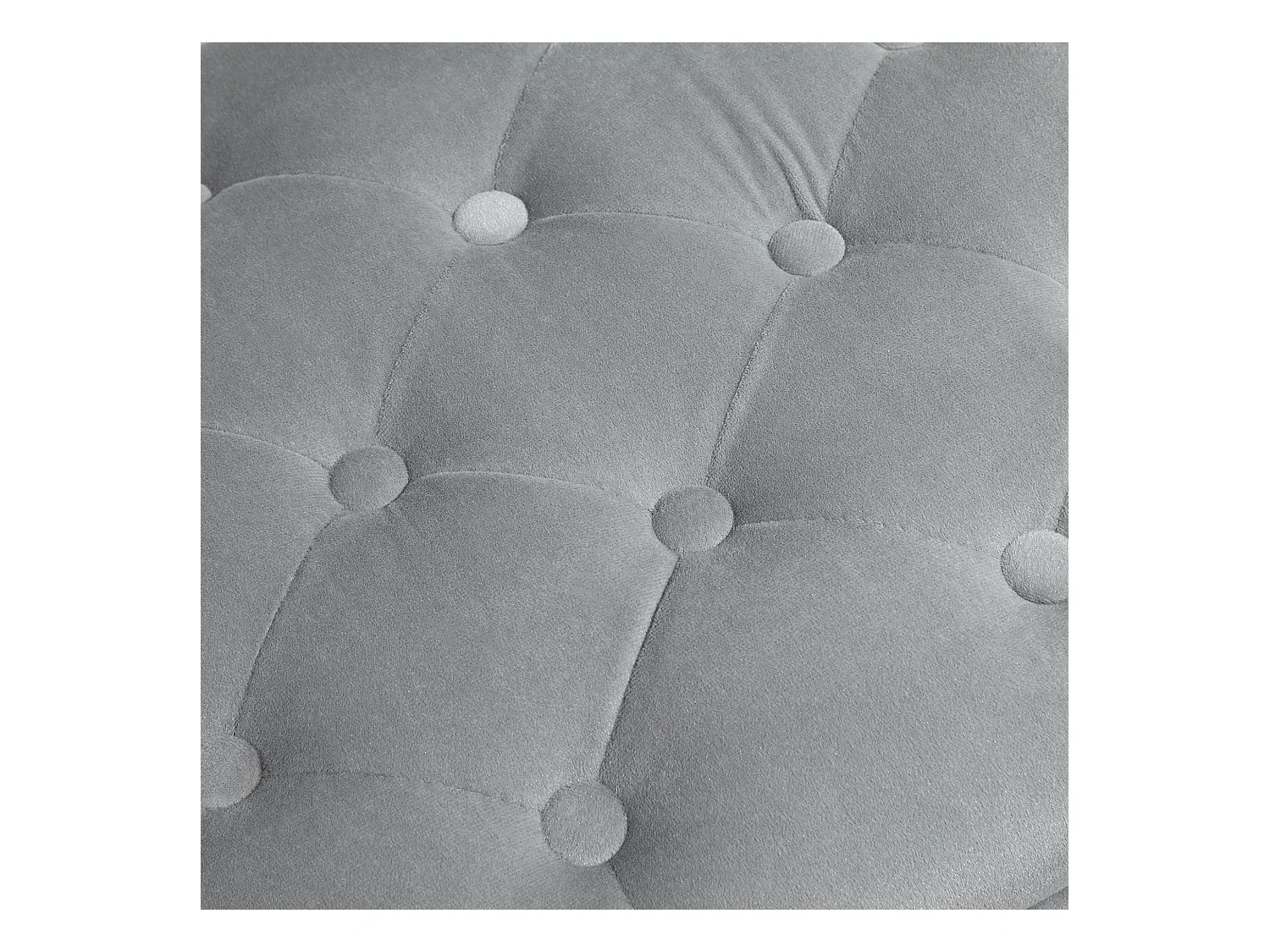 Banc de rangement pliable avec 2 tabourets, rembourré en mousse, gris foncé (75x40x42cm)