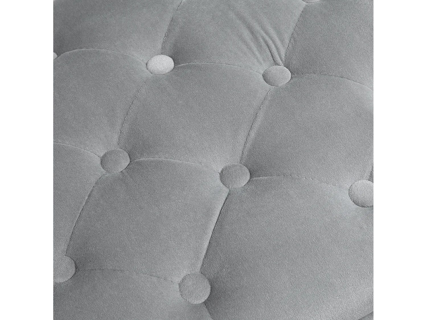 Banc de rangement pliable avec 2 tabourets, rembourré en mousse, gris foncé (75x40x42cm)