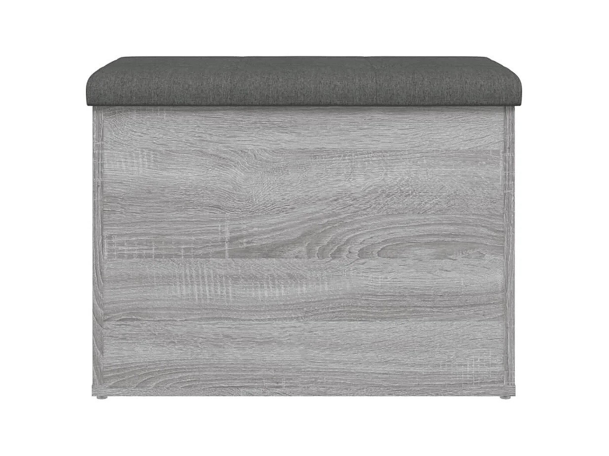 Banc de rangement sonoma gris 62x42x45 cm bois d'ingénierie