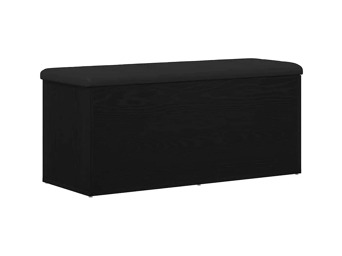 Banc de Rangement Chêne noir 102 x 42 x 45 cm Bois d'ingénierie