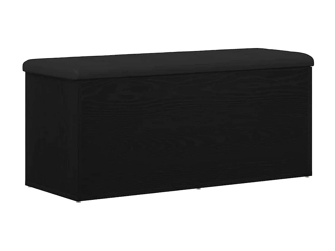 Banc de Rangement Chêne noir 102 x 42 x 45 cm Bois d'ingénierie