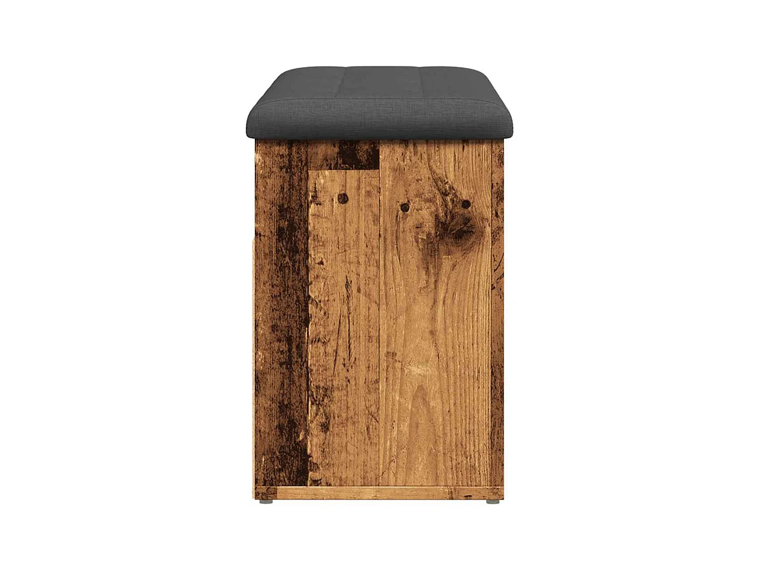 Banc à chaussures vieux bois 82x32x45,5 cm bois d'ingénierie