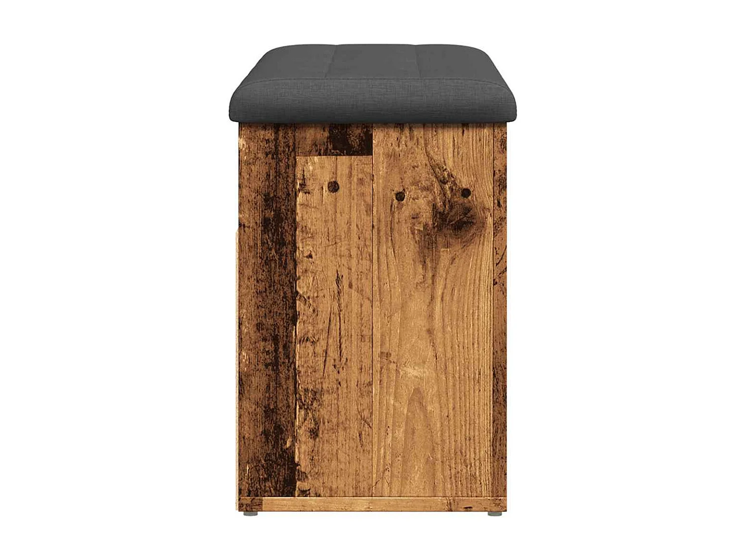 Banc à chaussures vieux bois 82x32x45,5 cm bois d'ingénierie