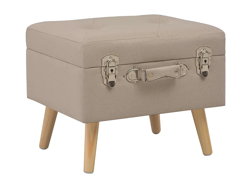 Opbergkruk 40 cm Beige Stof