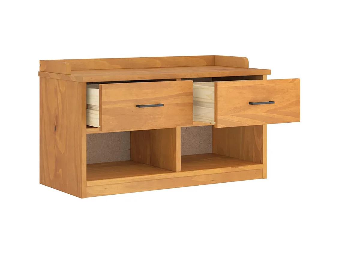 SANDNES Flurbank 87x40x50 cm massives Kiefernholz