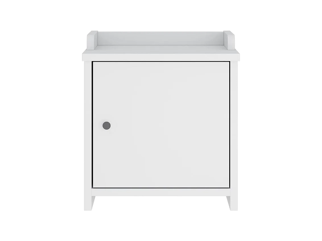 SANDNES weiße Flurbank 45x40x50 cm massives Kiefernholz