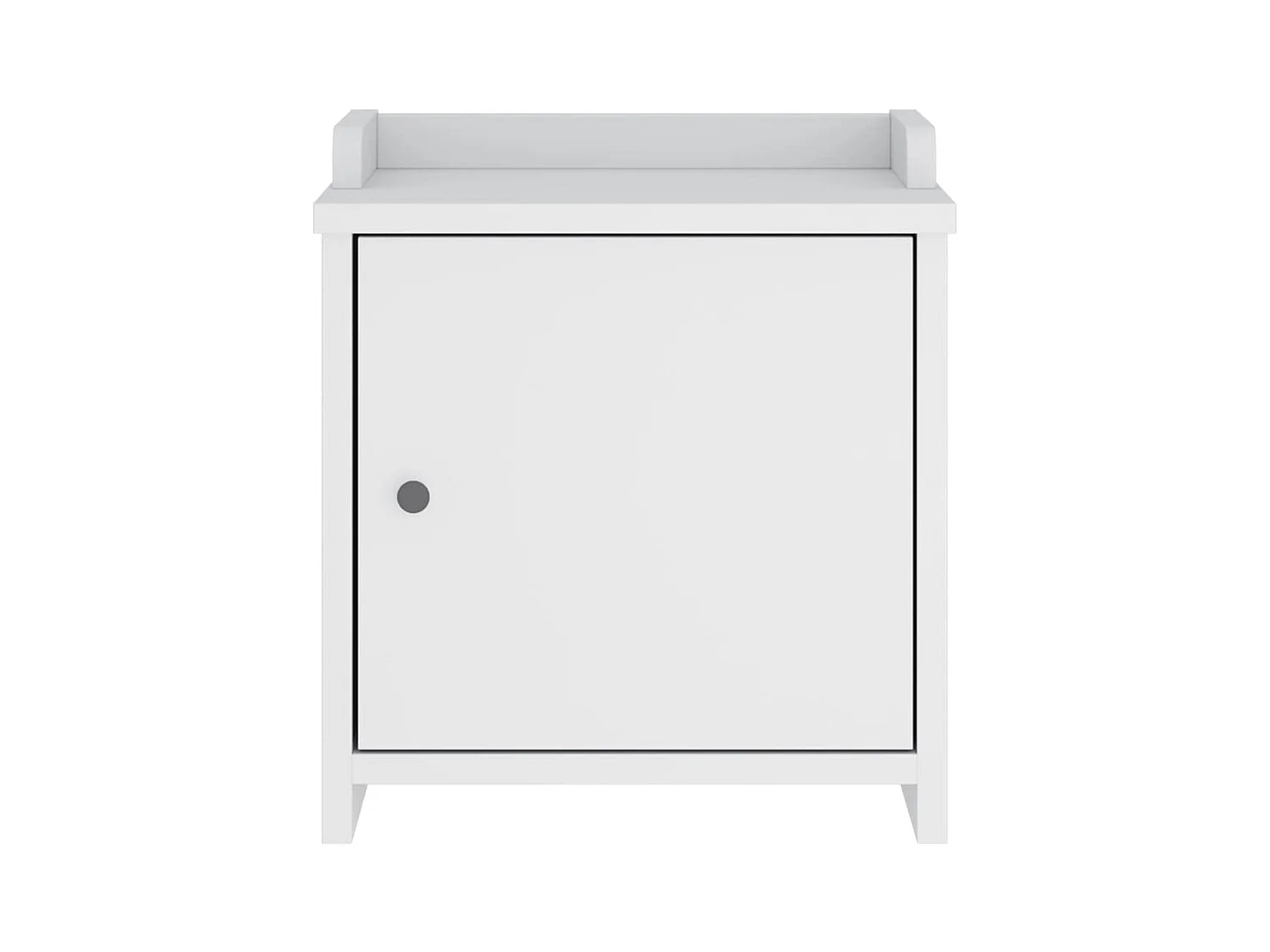 SANDNES weiße Flurbank 45x40x50 cm massives Kiefernholz