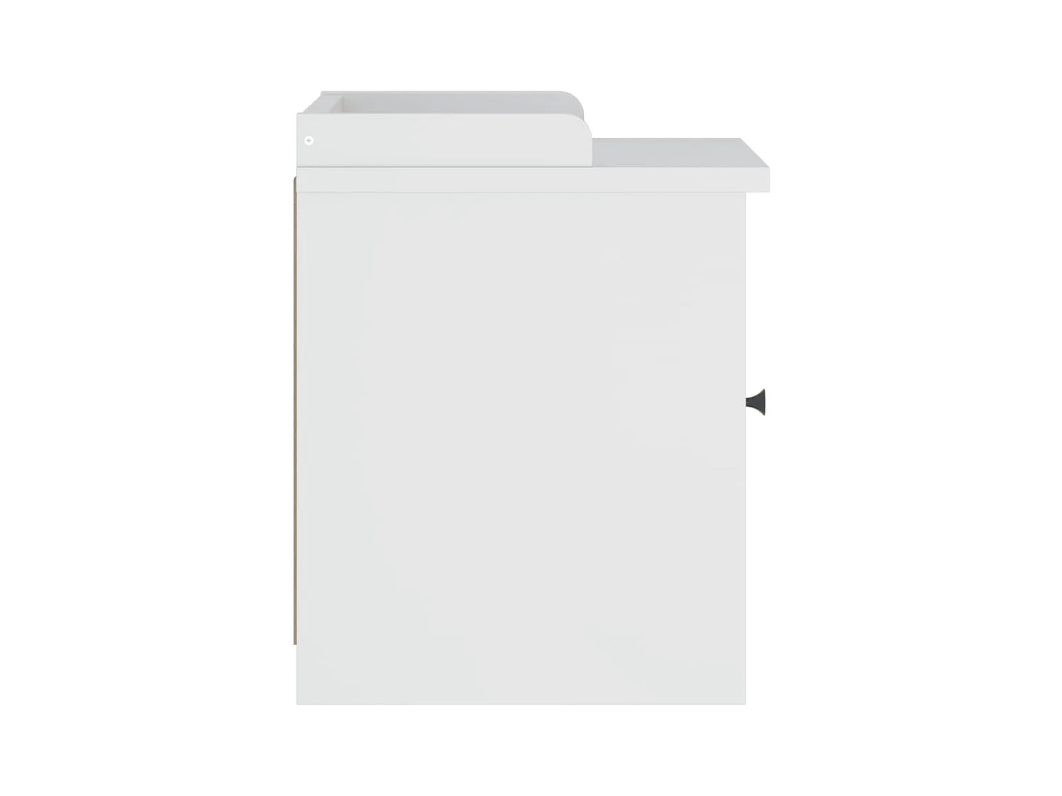 SANDNES weiße Flurbank 45x40x50 cm massives Kiefernholz