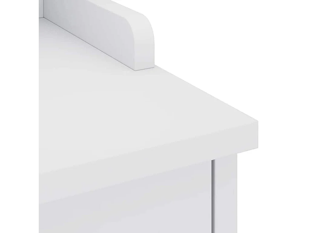 SANDNES weiße Flurbank 45x40x50 cm massives Kiefernholz