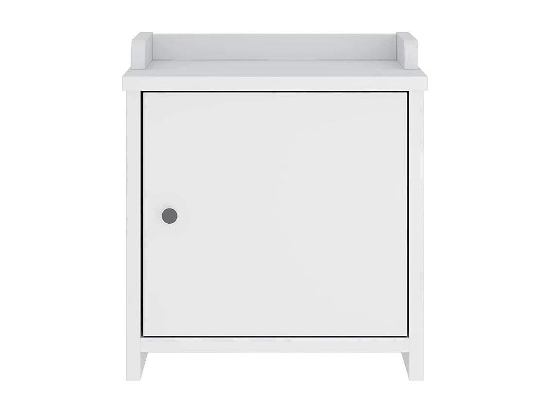 Panca da ingresso SANDNES bianca 45x40x50 cm in legno massello di pino