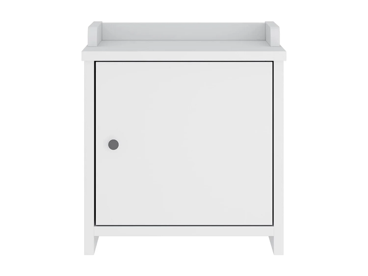 Panca da ingresso SANDNES bianca 45x40x50 cm in legno massello di pino