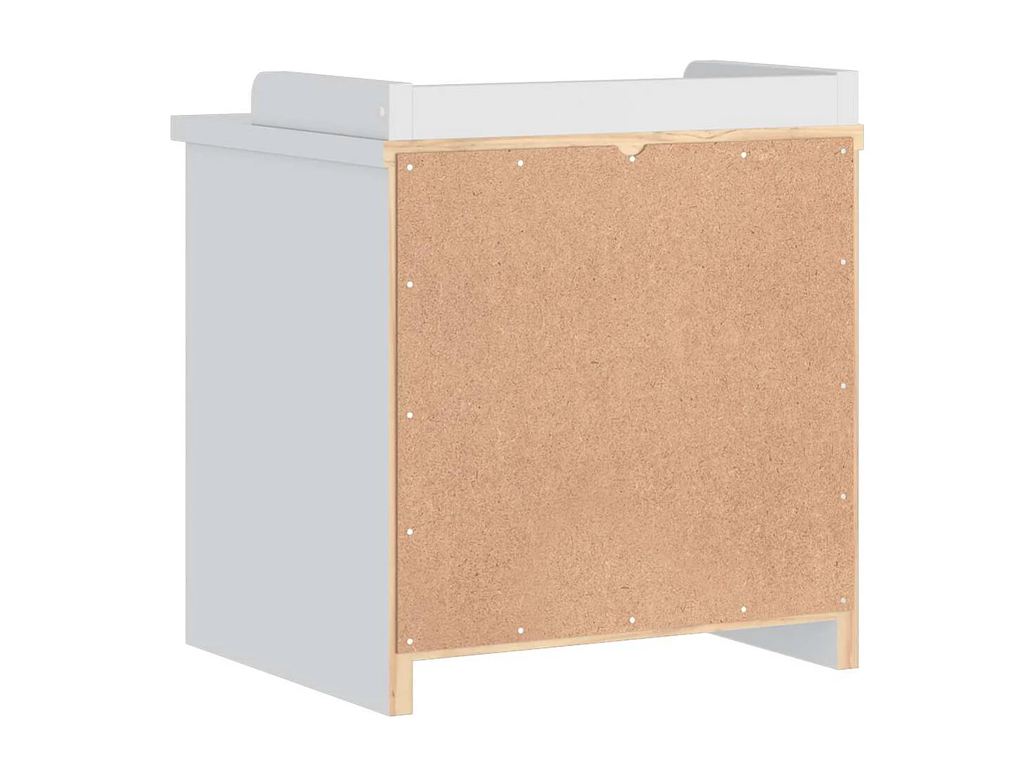 Panca da ingresso SANDNES bianca 45x40x50 cm in legno massello di pino