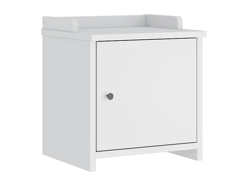 Panca da ingresso SANDNES bianca 45x40x50 cm in legno massello di pino