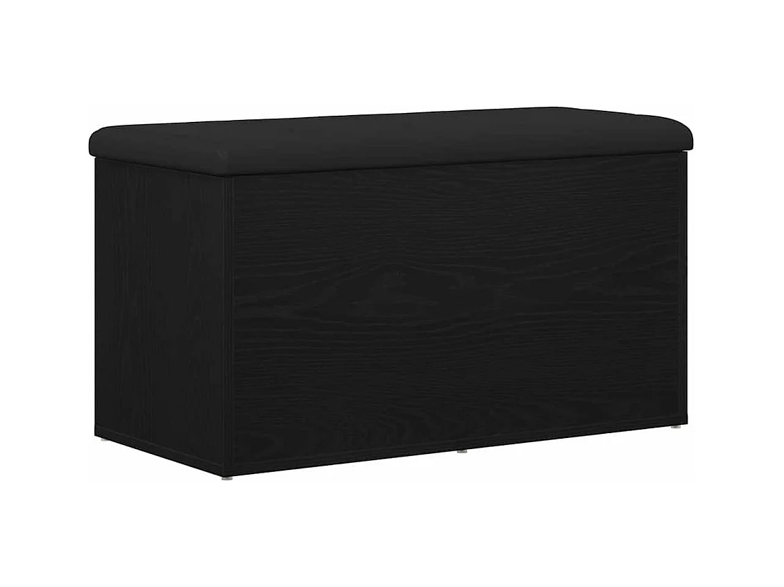 Banc de Rangement Chêne noir 82 x 42 x 45 cm Bois d'ingénierie