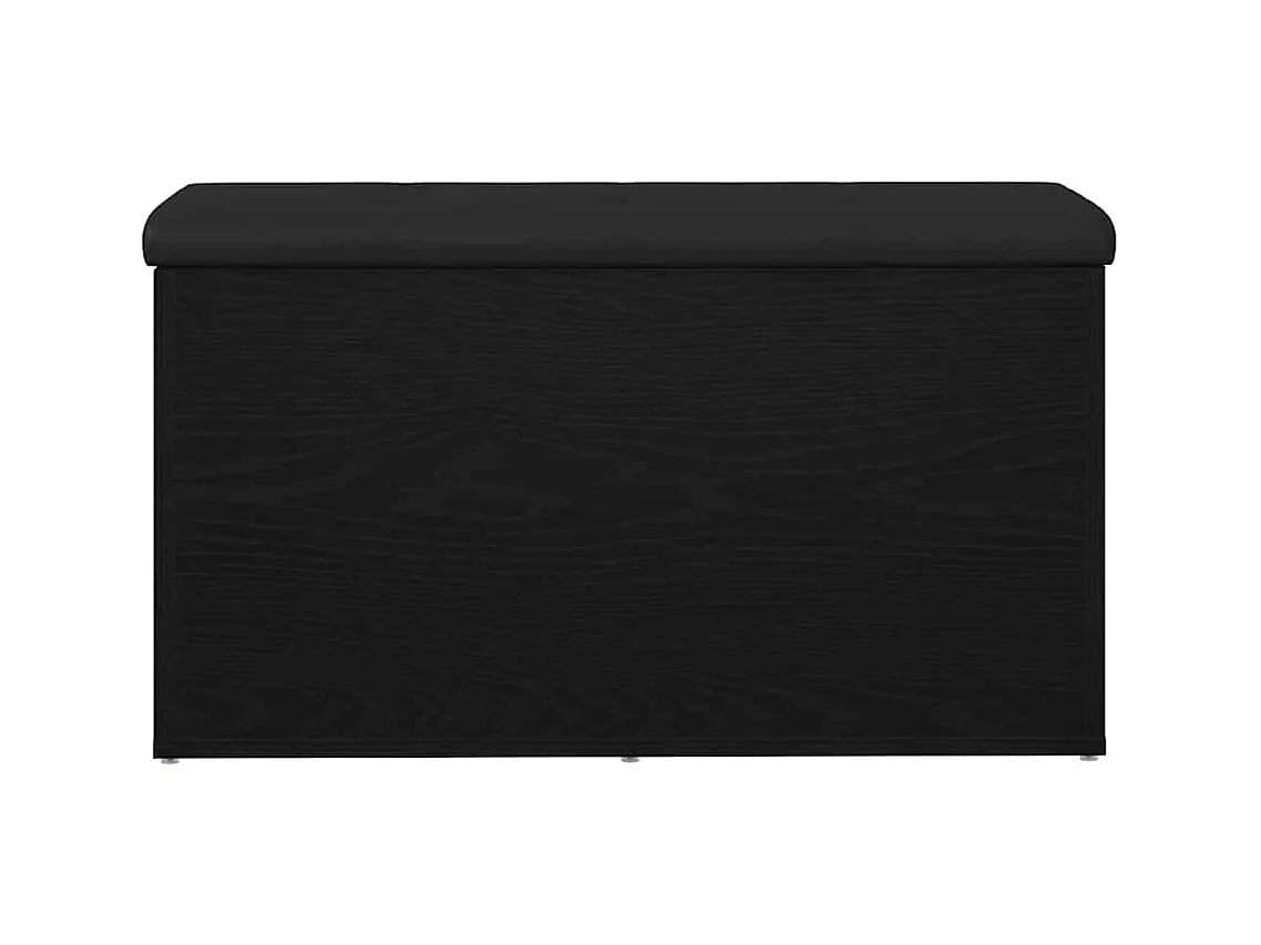 Banc de Rangement Chêne noir 82 x 42 x 45 cm Bois d'ingénierie