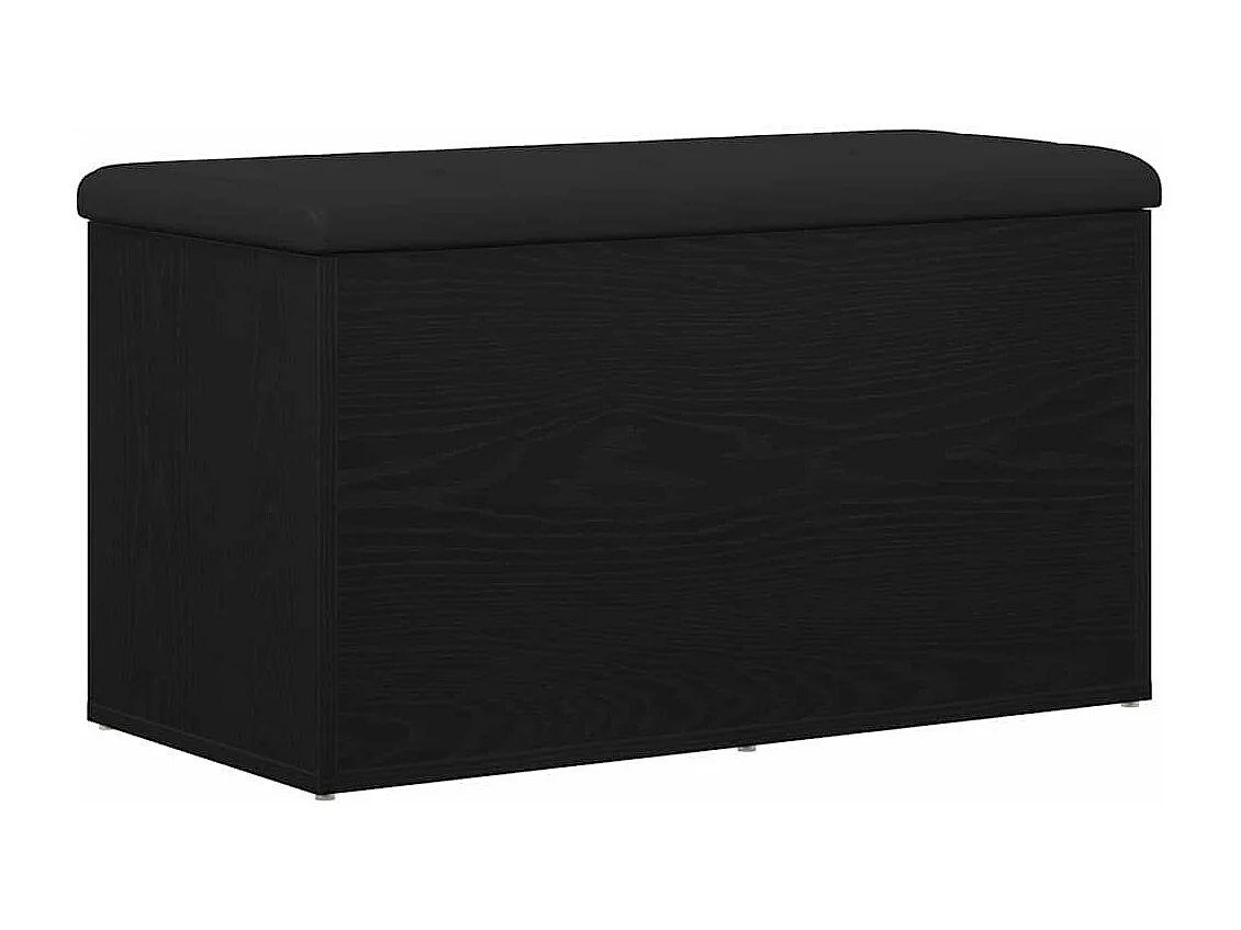 Banc de Rangement Chêne noir 82 x 42 x 45 cm Bois d'ingénierie