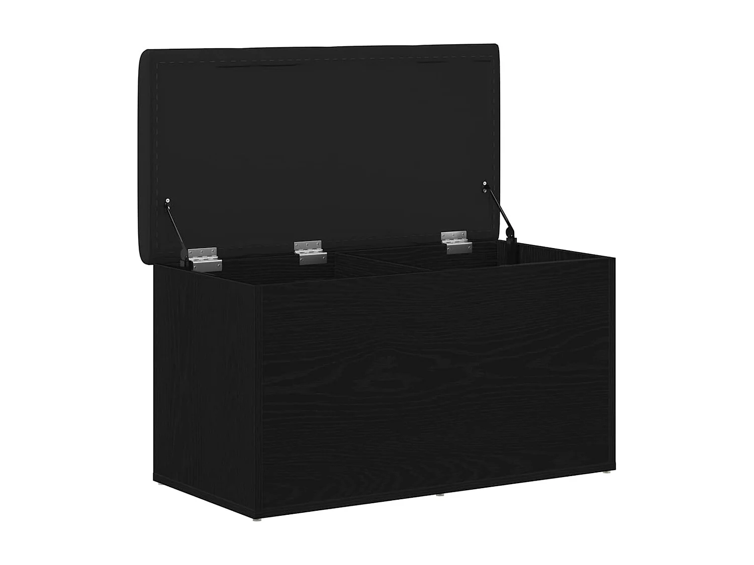 Banc de Rangement Chêne noir 82 x 42 x 45 cm Bois d'ingénierie