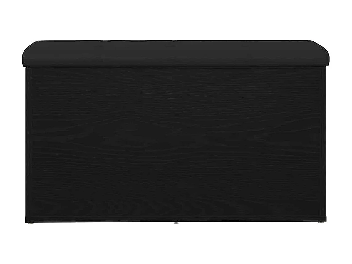 Banc de Rangement Chêne noir 82 x 42 x 45 cm Bois d'ingénierie