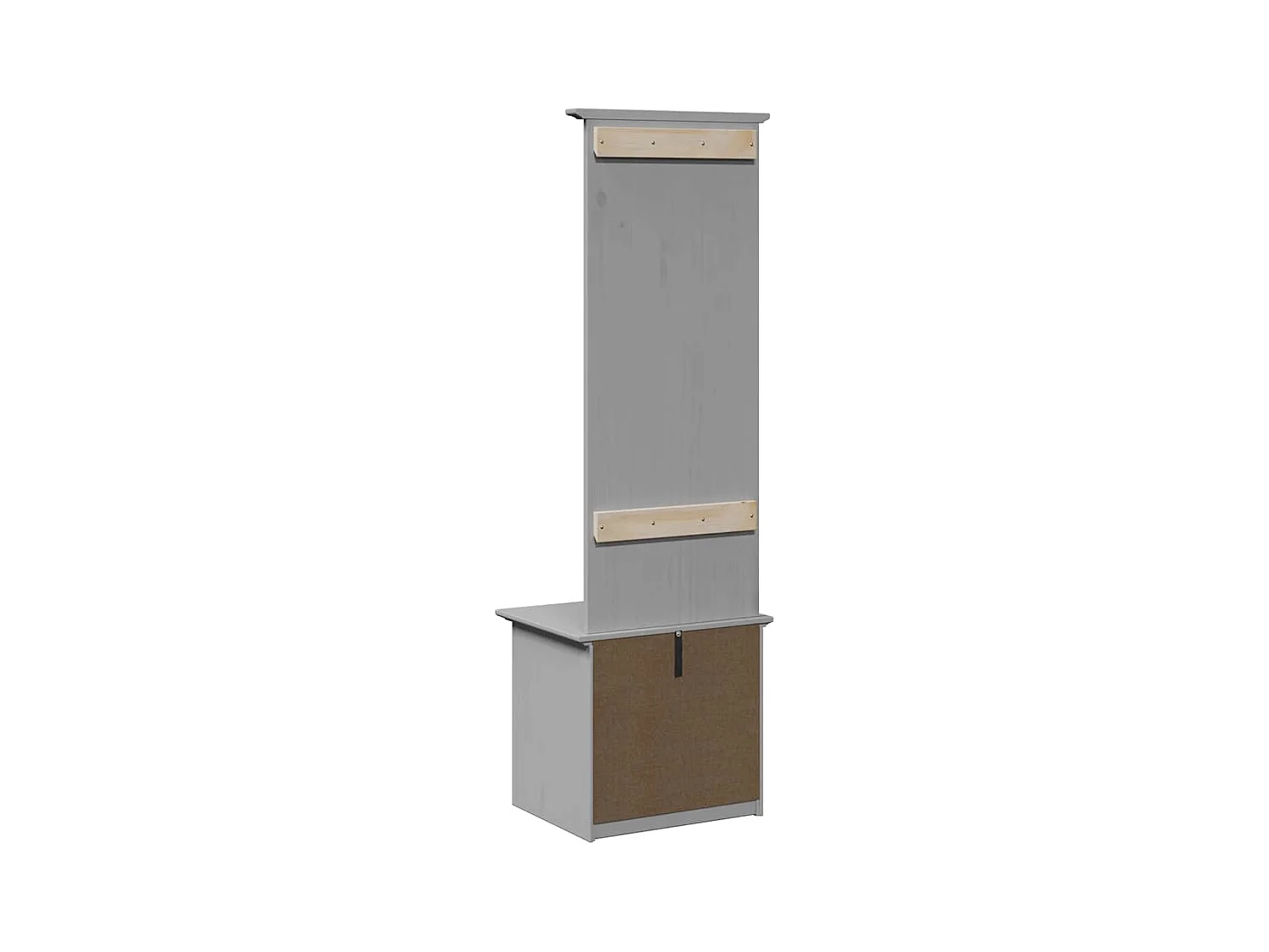 BODO Flurgarderobe mit Haken grau 50x40x157 cm