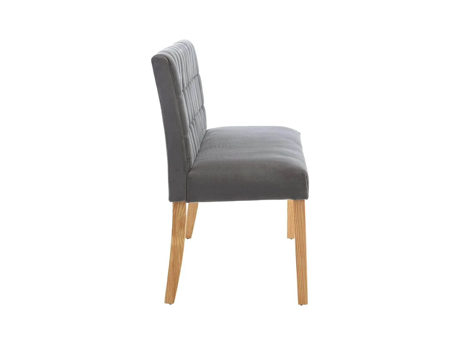 Banco 140 cm Terciopelo Gris