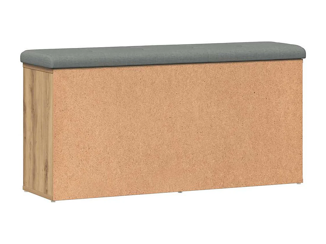Banc à chaussures chêne artisanal 102x32x50cm bois d'ingénierie