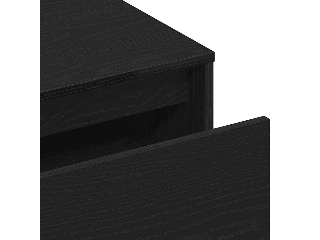 banc avec tiroir Noir 80 x 40 x 45 cm Bois d'ingénierie